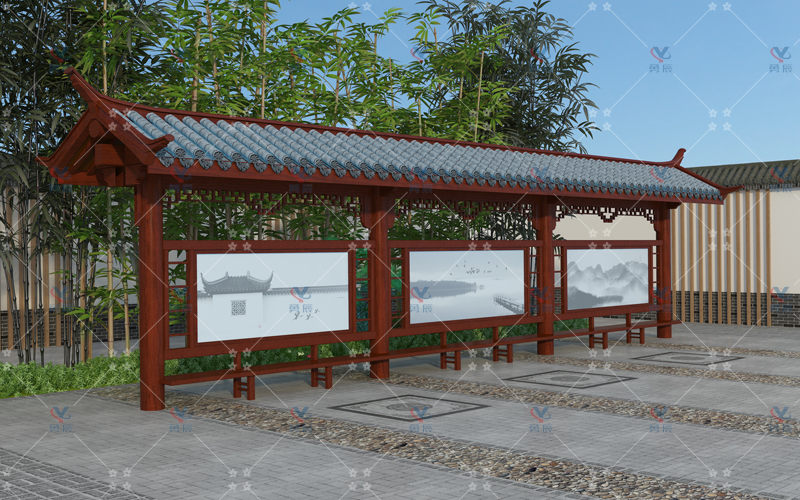 仿古候车亭YCHF-001